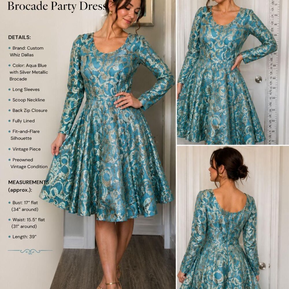 Unbranded Women's Green and Blue Dress